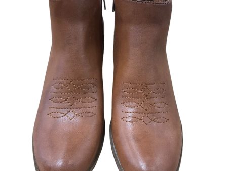 Boots Ankle Heels By Frye And Co In Tan, Size: 11 Cheap