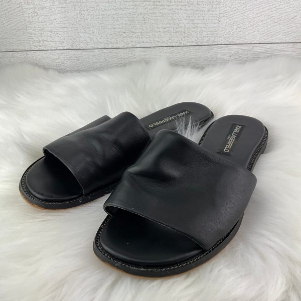 Sandals Designer By Karl Lagerfeld In Black, Size: 6.5 Online Hot Sale