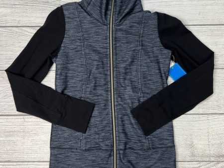 Athletic Jacket By Lululemon In Blue Black, Size: 8 Online Hot Sale