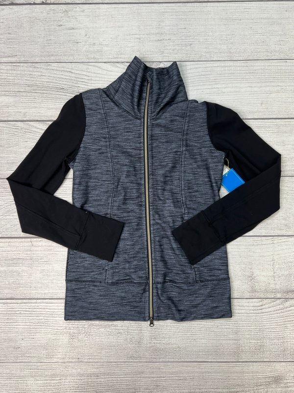 Athletic Jacket By Lululemon In Blue Black, Size: 8 Online Hot Sale