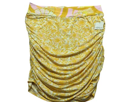 Skirt Mini & Short By Free People In Pink & Yellow, Size: L Supply