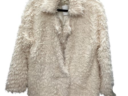 Coat Faux Fur & Sherpa By Clothes Mentor In White, Size: S Discount