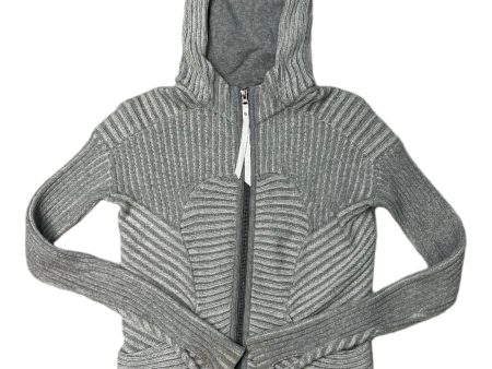 Athletic Jacket By Lululemon In Grey, Size: S Supply