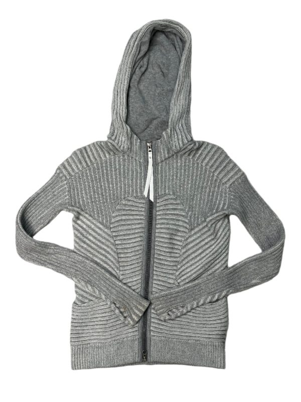 Athletic Jacket By Lululemon In Grey, Size: S Supply