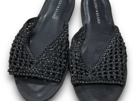 Sandals Flats By Lucky Brand In Black, Size: 9 For Cheap