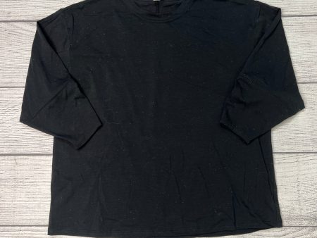 Athletic Top Long Sleeve Crewneck By Lululemon In Black, Size: S Cheap