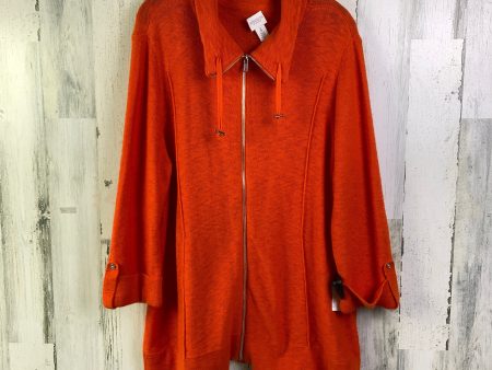 Jacket Other By Chicos In Orange, Size: Xl on Sale