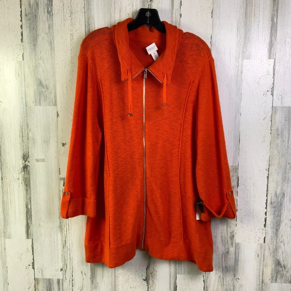 Jacket Other By Chicos In Orange, Size: Xl on Sale