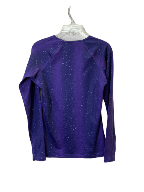 Athletic Top Long Sleeve Crewneck By Nike Apparel In Purple, Size: M For Cheap