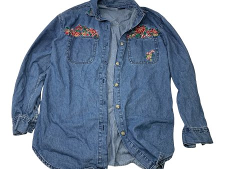 Jacket Other By Solutions In Blue Denim, Size: M Cheap