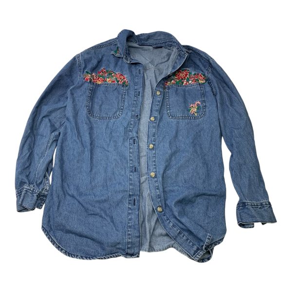 Jacket Other By Solutions In Blue Denim, Size: M Cheap