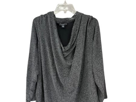 Blouse Long Sleeve By Grace In Silver, Size: 2x Online now