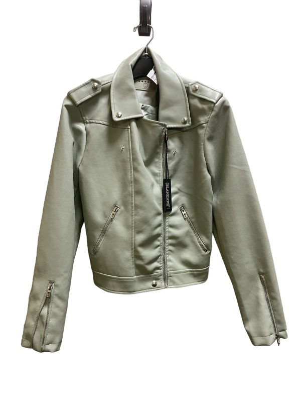 Jacket Moto Leather By Blanknyc In Green, Size: L Cheap