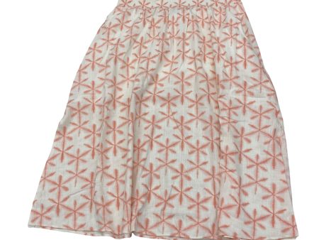 PINK & WHITE SKIRT MAXI by LOFT Size:M Online