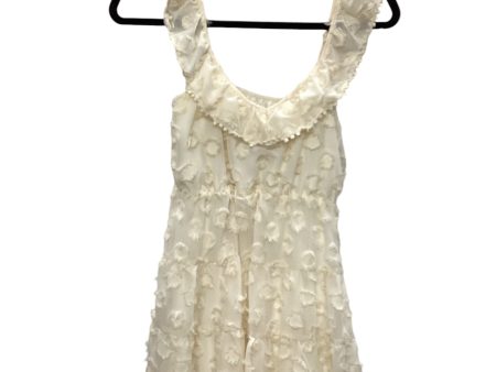 Dress Casual Midi By Clothes Mentor In Cream, Size: S Cheap