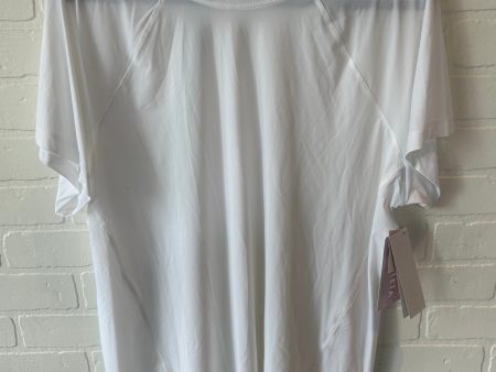 Athletic Top Short Sleeve By Athleta In White, Size: Xl For Discount