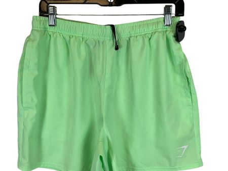 Athletic Shorts By Gym Shark In Green, Size: L on Sale