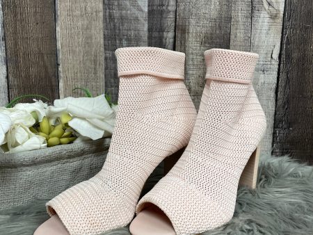 Boots Ankle Heels By Avec Les Filles In Pink, Size: 7.5 on Sale