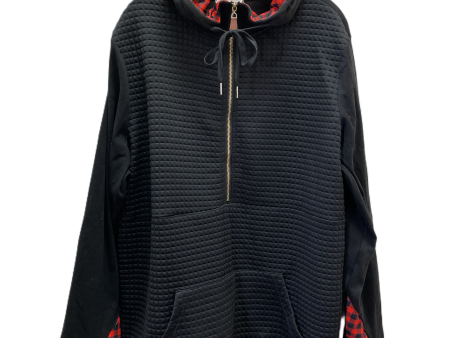 Athletic Jacket By Judy K  In Black & Red, Size: L Discount