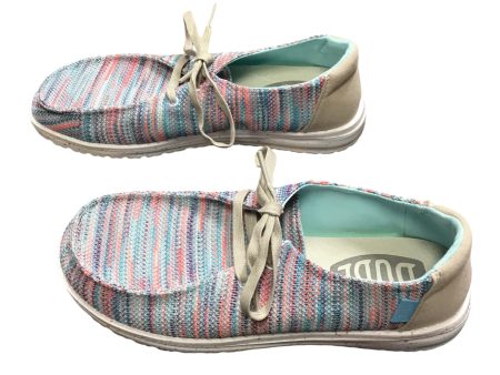 Shoes Flats By Hey Dude In Blue & Pink, Size: 7 Supply