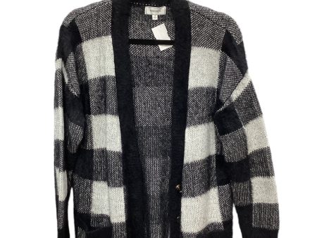 Sweater Cardigan By Clothes Mentor In Black & White, Size: M Online Sale