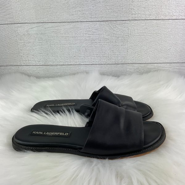 Sandals Designer By Karl Lagerfeld In Black, Size: 6.5 Online Hot Sale