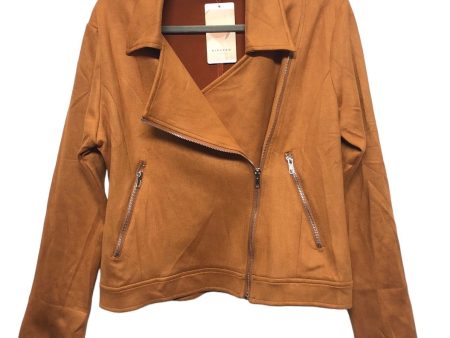 Jacket Moto By Clothes Mentor In Orange, Size: M For Sale