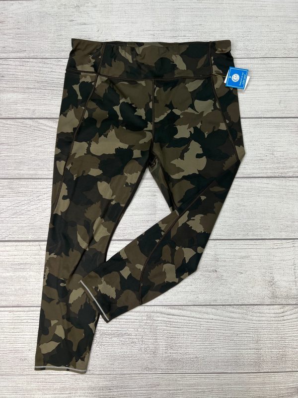 Athletic Leggings By Athleta In Camoflauge, Size: Xl Hot on Sale