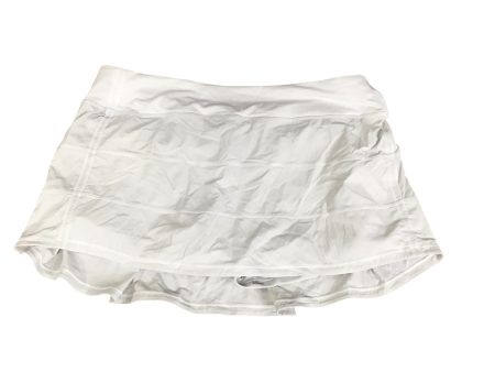 Athletic Skort By Lululemon In White, Size: 12 Fashion