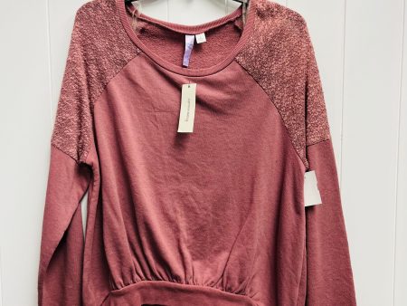 Sweatshirt Crewneck By Alya In Mauve, Size: L on Sale