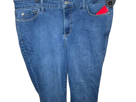 Jeans Straight By Not Your Daughters Jeans In Blue Denim, Size: 16 Online