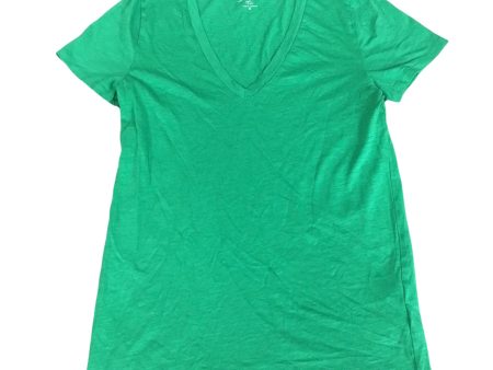 Top Short Sleeve Basic By J. Crew In Green, Size: S Sale