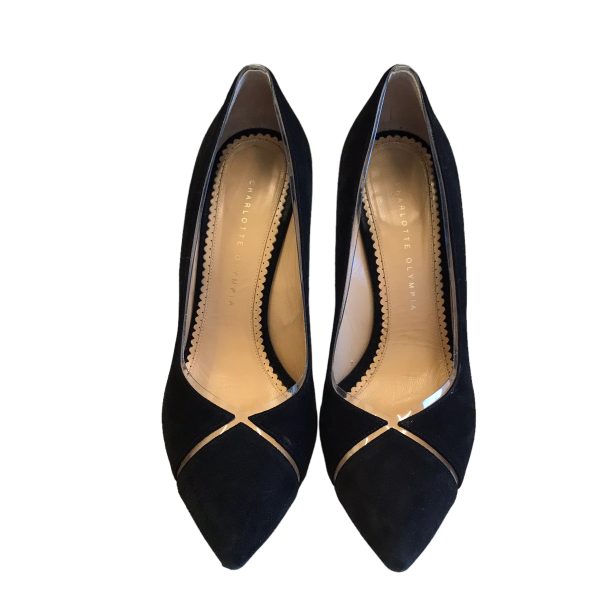 BLACK SHOES DESIGNER by CHARLOTTE OLYMPIA Size:10.5 Sale