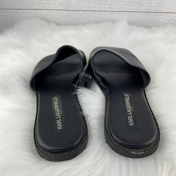 Sandals Designer By Karl Lagerfeld In Black, Size: 6.5 Online Hot Sale