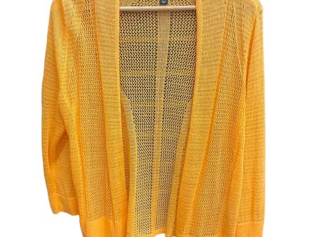 Sweater Cardigan By Alfani In Yellow, Size: L Fashion