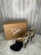 Black Boots Ankle Heels Christian Louboutin, Size 7 For Cheap