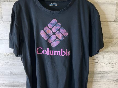 Athletic Top Short Sleeve By Columbia In Black, Size: 1x Discount