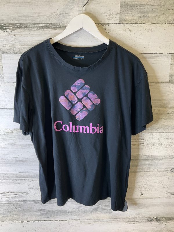 Athletic Top Short Sleeve By Columbia In Black, Size: 1x Discount