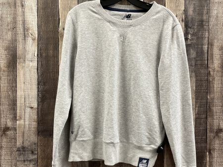 Sweatshirt Crewneck By New Balance In Grey, Size: M Hot on Sale