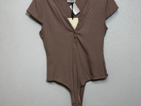 Bodysuit By Clothes Mentor In Taupe, Size: L Online Hot Sale