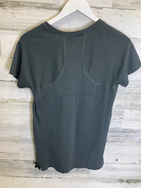 Athletic Top Short Sleeve By Athleta In Grey, Size: M For Discount