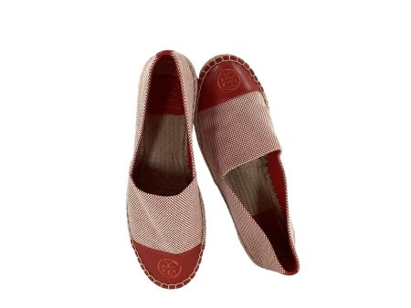 Shoes Designer By Tory Burch In Red & White, Size: 7.5 Fashion