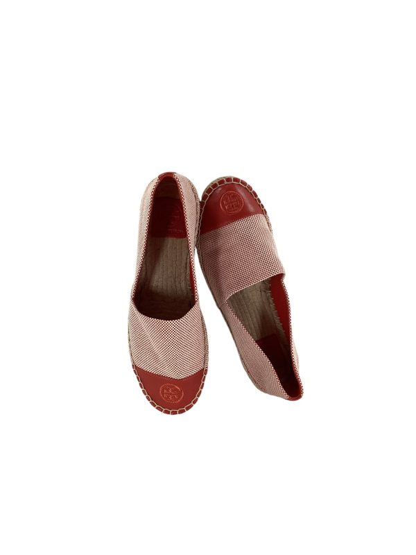 Shoes Designer By Tory Burch In Red & White, Size: 7.5 Fashion