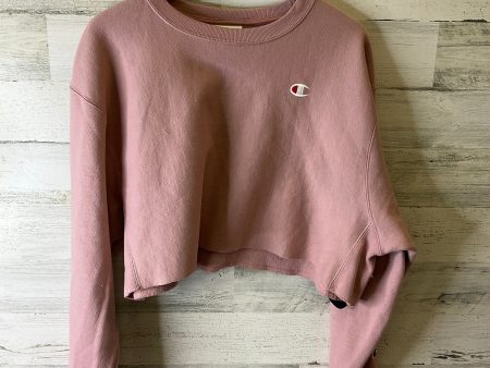 Sweatshirt Crewneck By Champion In Pink, Size: L Discount