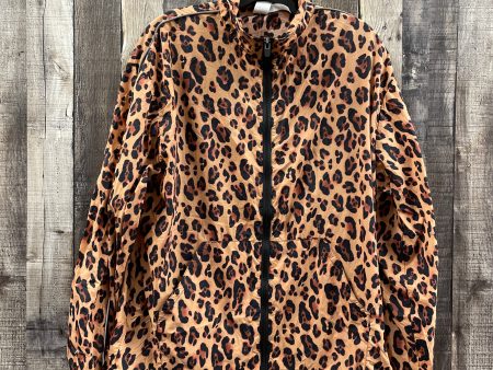 Athletic Jacket By Fabletics In Animal Print, Size: S For Cheap