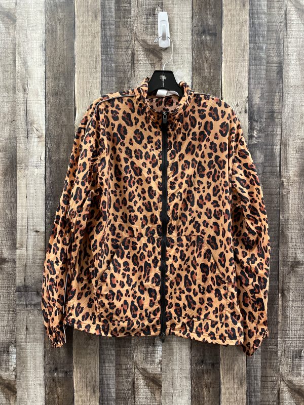 Athletic Jacket By Fabletics In Animal Print, Size: S For Cheap