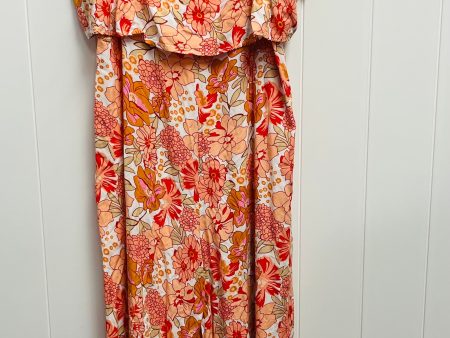 Jumpsuit By Clothes Mentor In Orange & Pink, Size: Xl Fashion