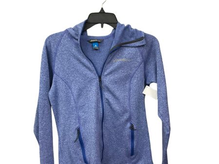 Athletic Jacket By Eddie Bauer In Blue, Size: S For Cheap