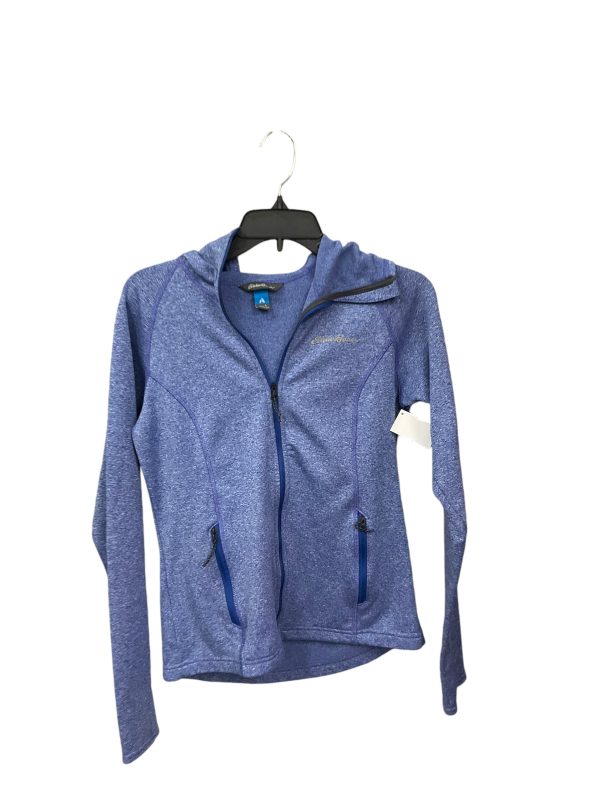 Athletic Jacket By Eddie Bauer In Blue, Size: S For Cheap