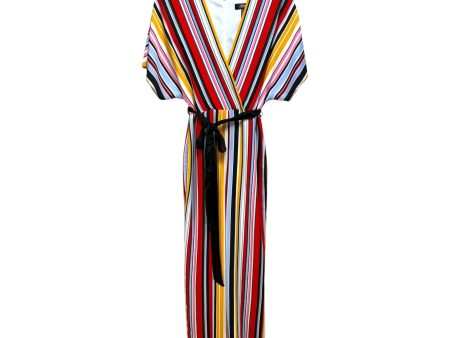 Jumpsuit By Aidan Mattox In Striped Pattern, Size: 2 Online Hot Sale